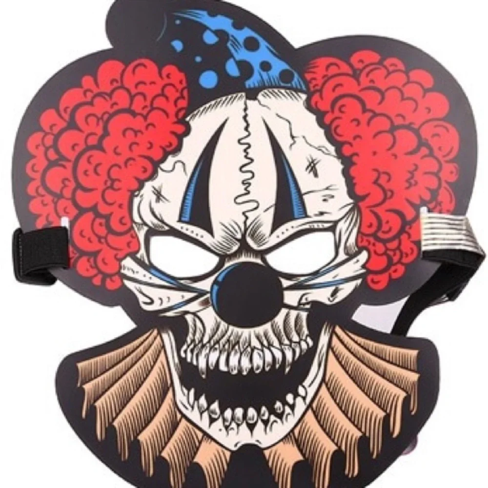 LED Light Up Jumbo The Clown Mask